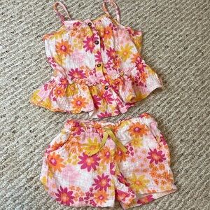 Floral Shorts Set